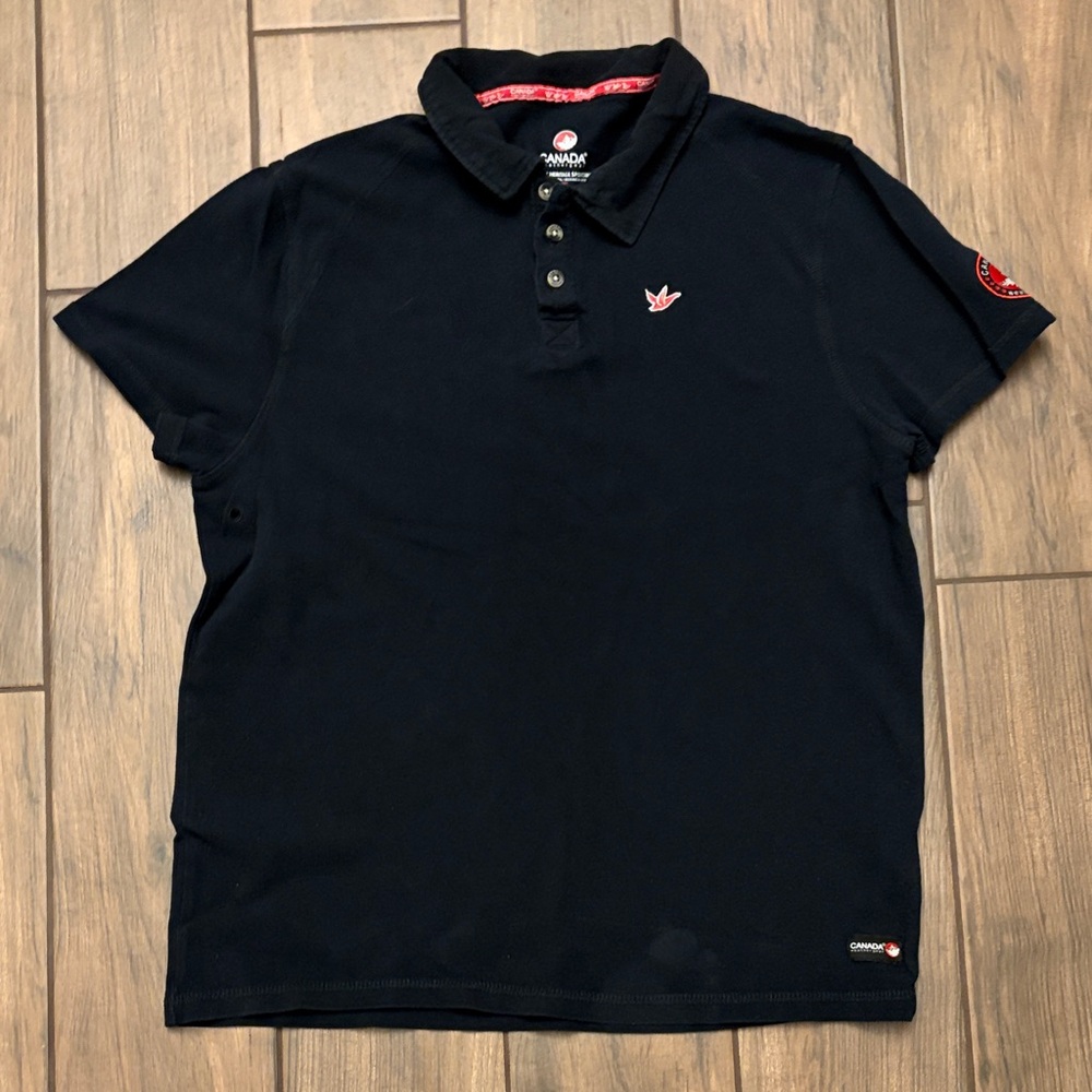 Canada Weather Gear Black Polo Shirt